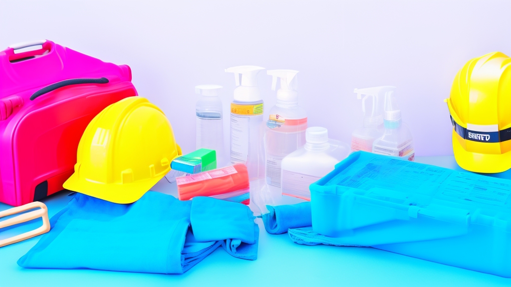 Léghűtő karbantartási biztonsági felszerelések munkakesztyű védőszemüveg tisztítószerek rendezetten